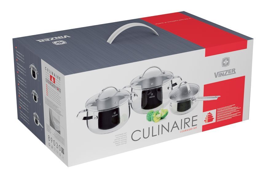 Набір посуду Vinzer CULINAIRE 6 предметів 50030 фото
