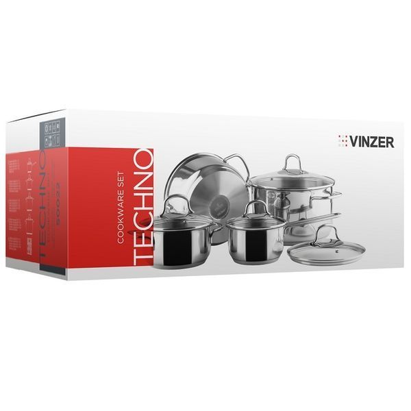 Набір посуду Vinzer Techno 8 предметі 50022 фото